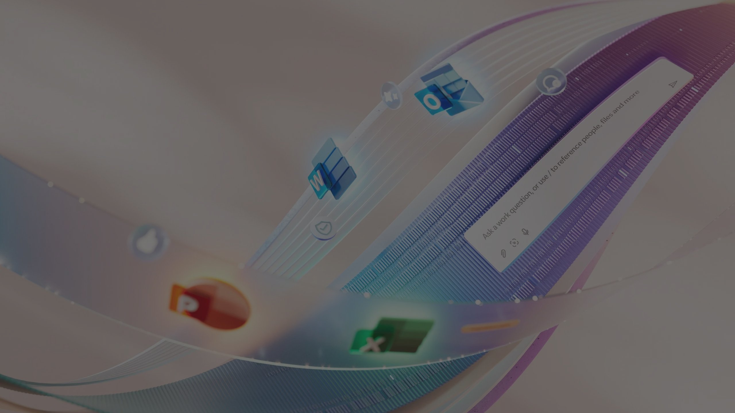 Microsoft 365 applications and Copilot interface