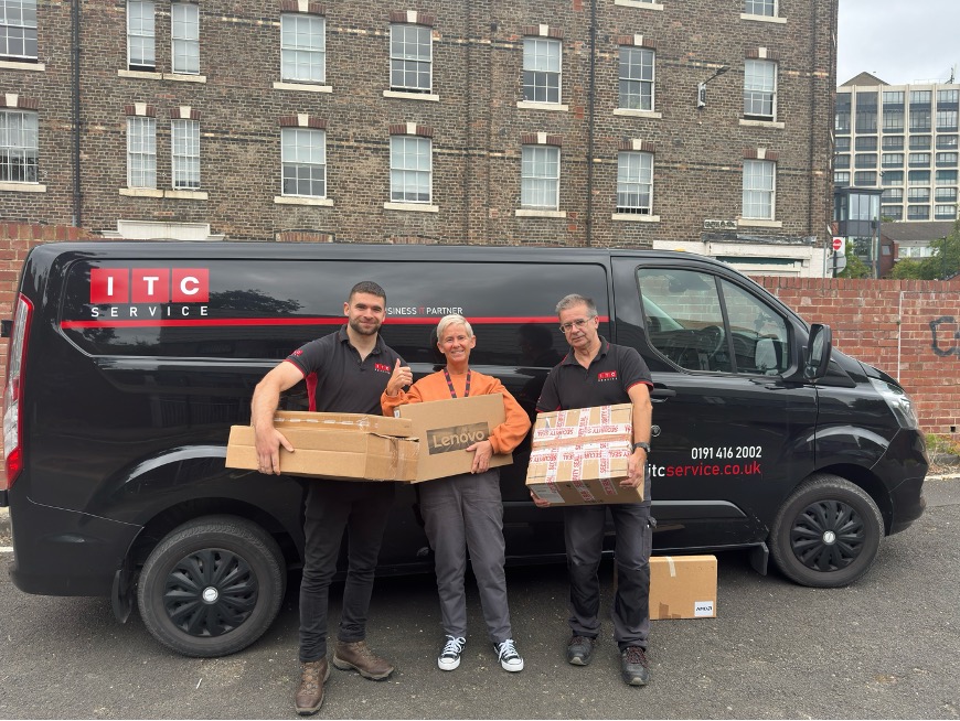 ITC Service Donates 10 Laptops to The Salvation Army in Support of Human Trafficking Victims