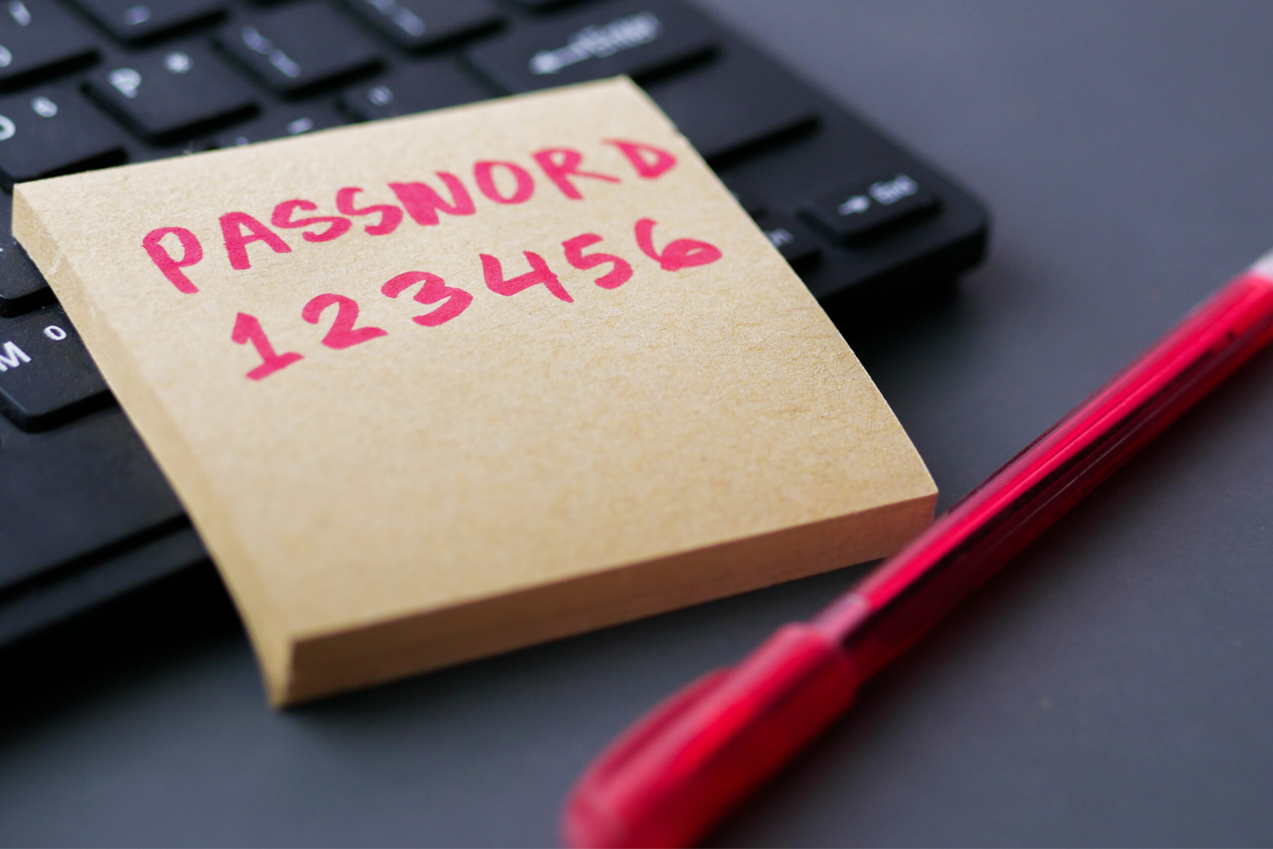 Friendly IT Support Newcastle | IT Services 13 Example of bad password management